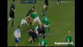RUGBY TEST MATCH 2013 IRELAND vs ALL BLACKS Cian Healy vs Richie Mccaw