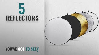 Top 10 Reflectors [2018]: Neewer 43-inch / 110cm 5-in-1 Collapsible Multi-Disc Light Reflector with