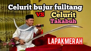 celurit bujur fulltang bilah motif tiga dimensi VS celurit takabuh 0,2