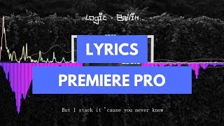 How to add Lyrics to a Music Video in Premiere Pro (2019)