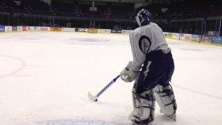 Syracuse Crunch goalie Kristers Gudlevskis