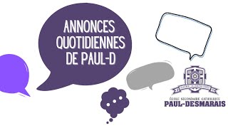 Annonces du 31 octobre 2024