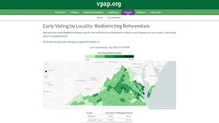 Virginia redistricting vote nears as National stakes draw attention