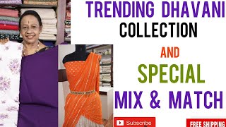 Trendy Dhavani Collections/ Cotton/Georgette/ Free shipping */ # 246