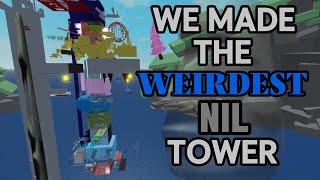 we made the WEIRDEST NIL TOWER in JTOH (tower of moyai avengence)