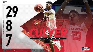 Texas Tech's Jarrett Culver flirts with a triple-double in first round win