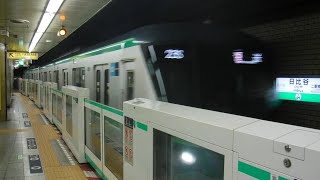 日比谷駅　東京メトロ千代田線16000系回送　通過