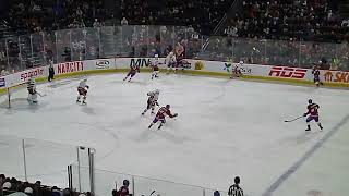 Kyle MacLean of the Bridgeport Islanders scores vs. the Laval Rocket 3/22/23