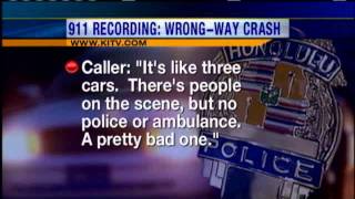 Dramatic 911 Calls From Wrong Way H-2 Crash Released