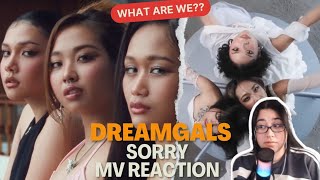 DREAMGALS - SORRY (Prod. by MAYOJAMES) MV REACTION #DREAMGALS #MILLI #Flowerfar #GALCHANIE #reaction