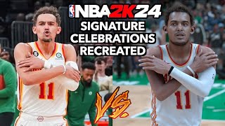 NBA Signature Celebrations Recreated In NBA 2K24!