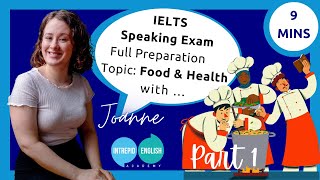 🗣️Prepare with The IELTS Speaking Exam PART 1 | Topic: 🍕Food and Health | Intrepid English