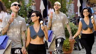 Kourtney Kardashian and Travis Barker enjoy PDA-packed vacation in Italy