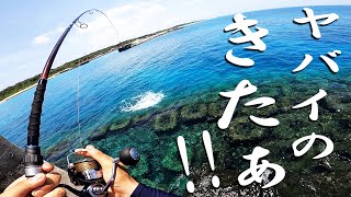 【大興奮】ルアーに超大当たり！大どんでん返しの展開で大魚GET！【魚拓遠征in波照間2021夏#6】