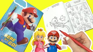 The Super Mario Bros Movie Coloring Activity Book with Peach, Bowser, and Toad