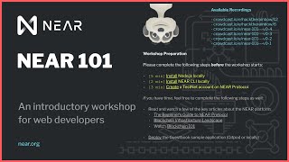 NEAR 101: Introduction to NEAR for Web Developers