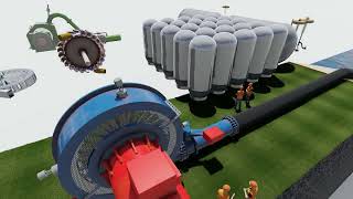 Wave energy to compressed air underwater storage to turbine generators rev 2
