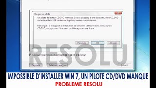 RESOLU : ERREUR DE PILOTE MEDIA MANQUANT A L'INSTALLATION DE WINDOWS 7/8/10/11