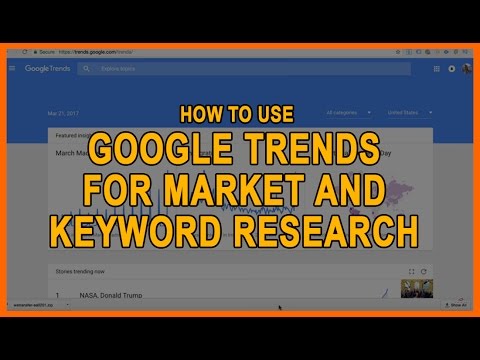 How To Use Google Trends For Market Keyword Research Youtube