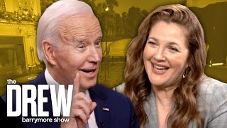 Drew Barrymore Visits President Joe Biden & First Lady Dr. Jill Biden for Christmas | Drew Barrymore