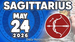 𝐒𝐚𝐠𝐢𝐭𝐭𝐚𝐫𝐢𝐮𝐬 ♐ URGENT❗️ DON’T SAY ANYTHING TO ANYONE PLEASE😔🙏 Horoscope for today MAY 24 2026 🔮 #new