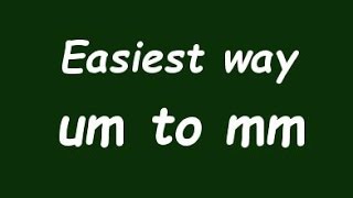 ✅ Convert Micrometer to Milimeter (µm to mm) - Formula, Example, Convertion Factor