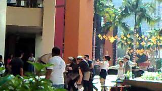 [FANCAM] 120102 Siwon Eunhyuk Kyuhyun Kyochon CF filming in Eastwood