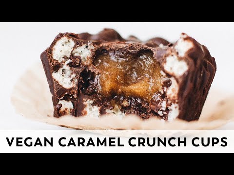 Chocolate Caramel Crunch Cups // vegan + gluten-free Chocolate Caramel Crunch Cups // vegan + gluten-free