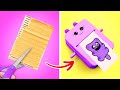 OMG! It's A DIY Cat Printer! 🐱🖨️ *Cool Cardboard School Crafts And Painting Hacks*