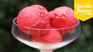 Raspberry Sorbet Recipe | Cupcake Jemma