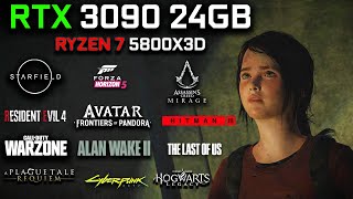 RTX 3090 24GB + RYZEN 7 5800X3D Test in 12 Games at 1440p | 2024