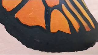 HOW TO DRAW A 3D "BUTTERFLY" ON WALL                 TIMELAPSE