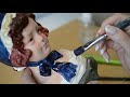 sculpture painting time lapse ceramic sculpture acrylic