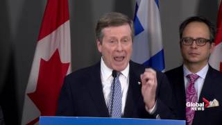 Toronto Mayor fumes that he feels like 'a little boy going up to Queen’s Park in short pants’