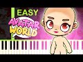 Character Creator Theme Song | AVATAR WORLD - EASY Piano Tutorial