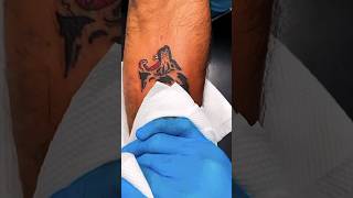 Raja Meldi name tattoo with lion on boys forearm #video #reels_tattoo designs for boy