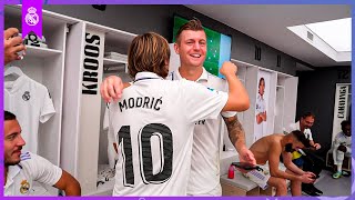 Modrić congratulates Real Madrid team-mates after #ElClásico win