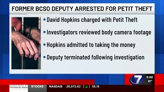 Former Bay County deputy arrested, fired after admitting to stealing cash from arrestee