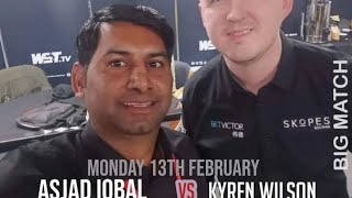 Asjad Iqbal 🇵🇰 vs Kyren Wilson || beautiful century break by Asjad. with Shoaib Arif