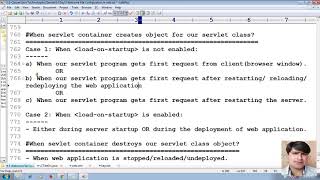 59 When servlet container create object for our servlet class?|Adv Java Servlet Programming Tutorial