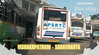 watch video: Apsrtc vishakapatnam to saravakota ultra deluxe bus vlog telugu| vihan times telugu |