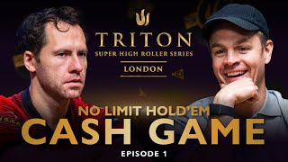 No Limit Hold'em CASH GAME | Episode 1 - Triton Poker London 2023 Part 1