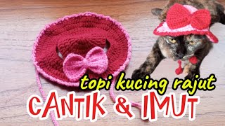 MERAJUT TOPI KUCING YG CANTIK BAGI PEMUL #amigurumi #grannysquare #crochet