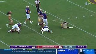 Washington loses 30 yards in one play at the worst time