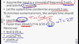 Use of Matlab 7 - responses for general inputs