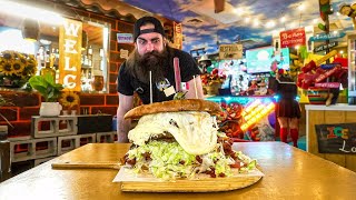 WIN $100 CASH IF YOU CAN FINISH THIS GIANT TORTA CHALLENGE IN LAS VEGAS | BeardMeatsFood