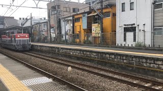 JR 貨物 DE11-2001号機 中神駅通過 7/18撮影