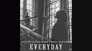 A$AP Rocky - Everyday feat. Rod Stewart, Miguel & Mark Ronson (Lyrics)