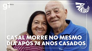 Fantástico: A história do casal que morreu no mesmo dia após 74 anos casados