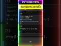 PYTHON tutorial:  Demystifying Random Seeds in NumPy Python